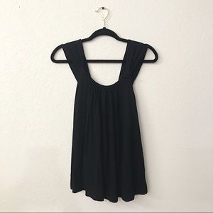 NWT Anthro Vanessa Virginia Black Flowy Tank